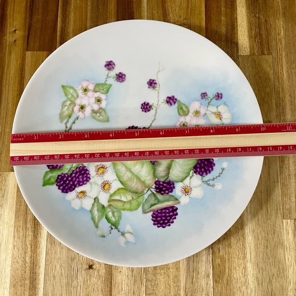 Vintage 1950’s Arzberg Germany 10” Plate Artist Signed Floral Design - Picture 4 of 7